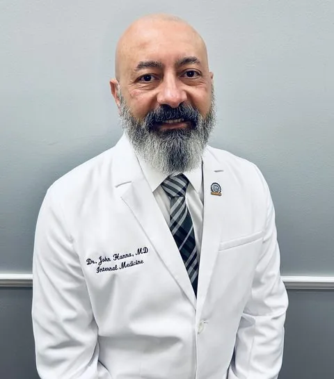 Dr. John Hanna, MD, Board-Certified Internal Medicine physician in Hudson and Trinity, FL